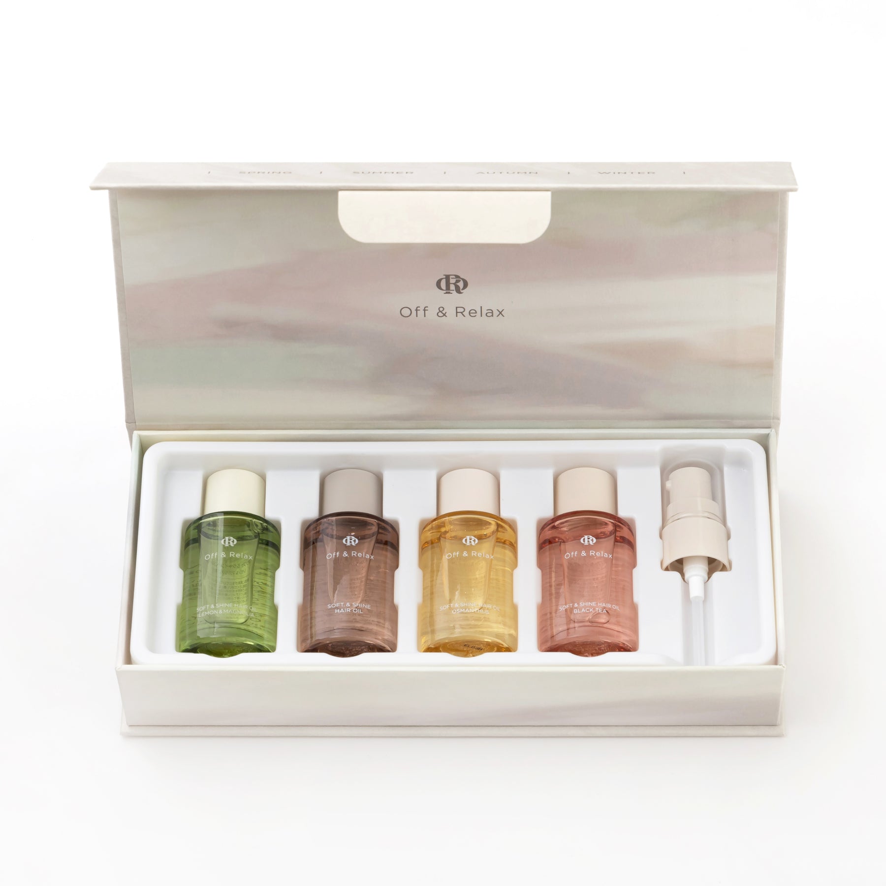 ソフト＆シャインヘアオイル Four Seasons Gift Set – Off & Relax